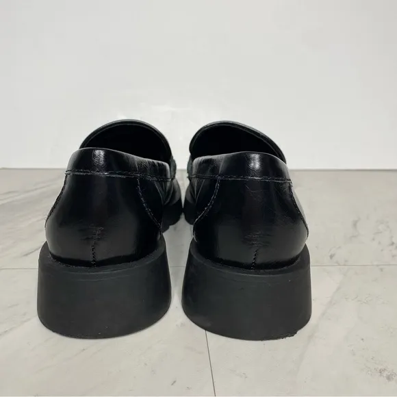 Dolce Vita Elias Black Leather Square Toe Loafer 8