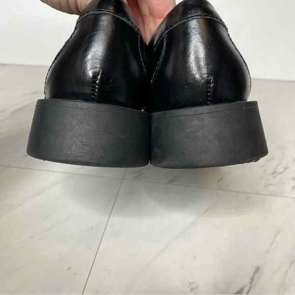 Dolce Vita Elias Black Leather Square Toe Loafer 8
