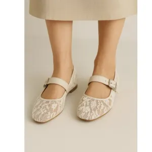 Dolce Vita Lace Flats Ivory Sz. 8