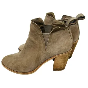 Dolce Vita Western Leather Boots Y2K Ankle Booties Sz 7.5