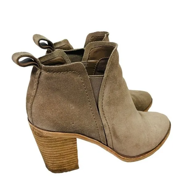 Dolce Vita Western Leather Boots Y2K Ankle Booties Sz 7.5