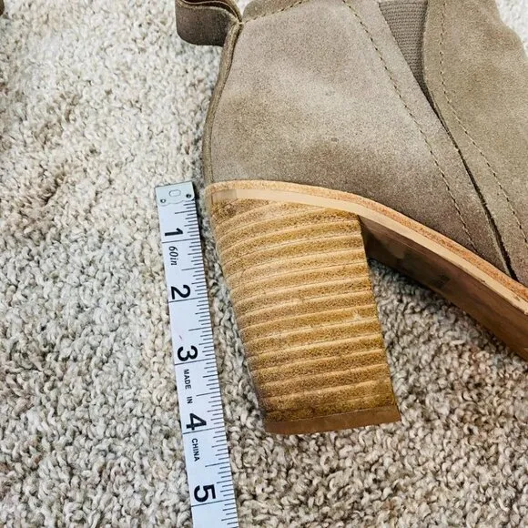 Dolce Vita Western Leather Boots Y2K Ankle Booties Sz 7.5
