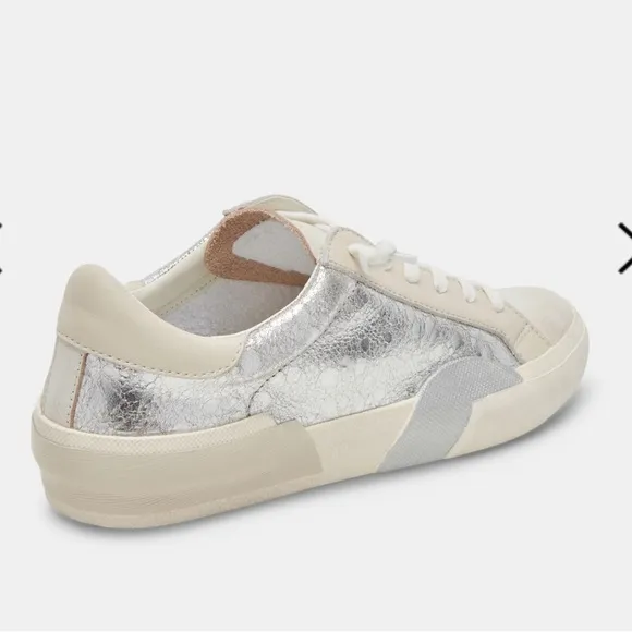 Dolce vita Zina Sneakers Chrome DistressedLeather 7.5 gently used