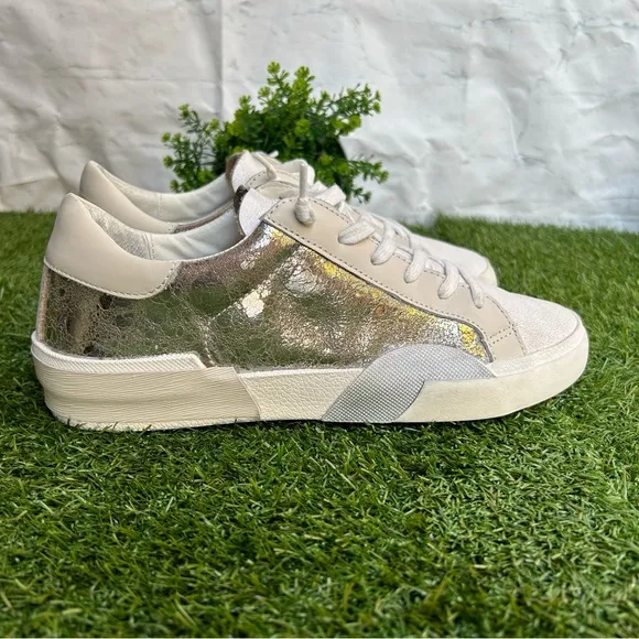 Dolce vita Zina Sneakers Chrome DistressedLeather 7.5 gently used