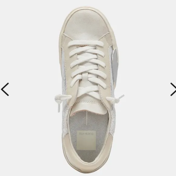 Dolce vita Zina Sneakers Chrome DistressedLeather 7.5 gently used