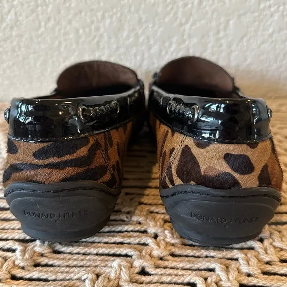 Donald J. Pliner Lacey Natural Leopard Square Toe Loafers