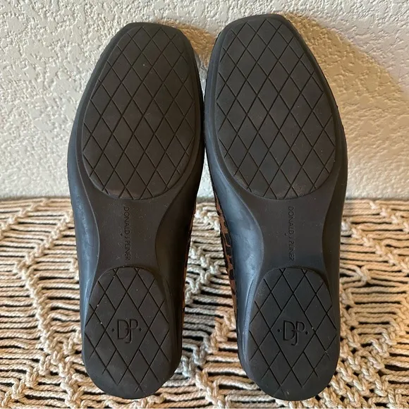 Donald J. Pliner Lacey Natural Leopard Square Toe Loafers