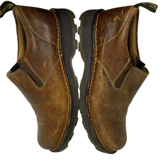 Dr. Doc Martens Maclean comfort Slip On Brown Leather Loafers Mens Size 10