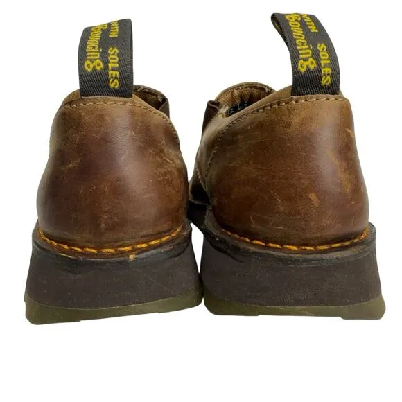 Dr. Doc Martens Maclean comfort Slip On Brown Leather Loafers Mens Size 10