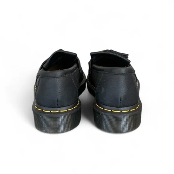 Dr Martens Adrian Tassel Loafers Black Leather Womens Size 9