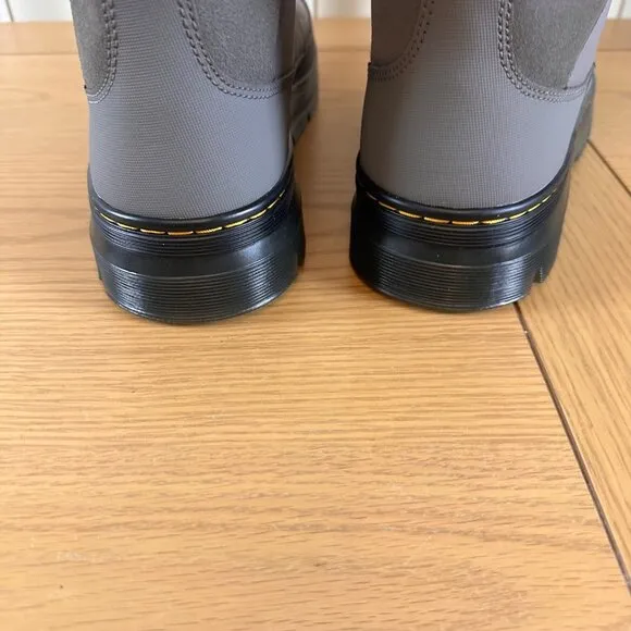 Dr. Martens Size 13 Grey Quilted Padded Hiking Boots Strap