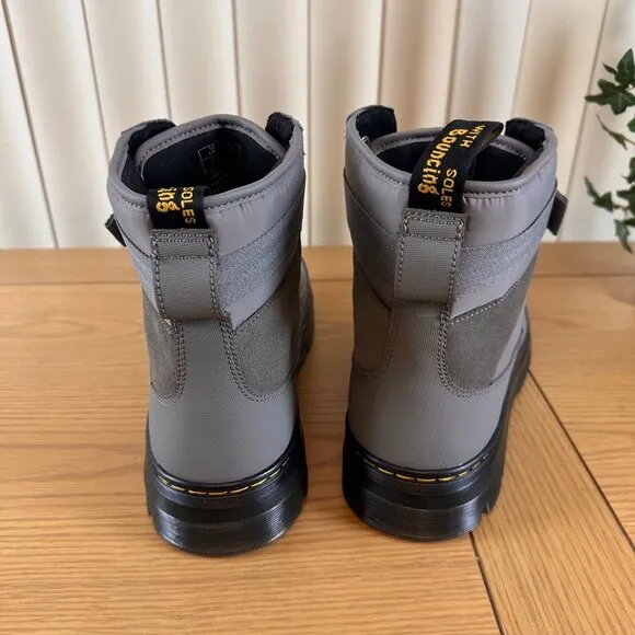Dr. Martens Size 13 Grey Quilted Padded Hiking Boots Strap
