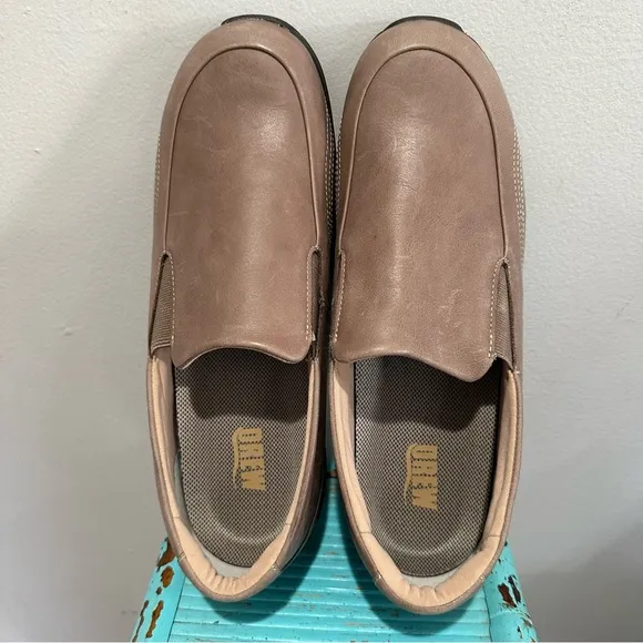 Drew Slip On Violet Loafers Comfort Shoe Tan Brown Size 11.5