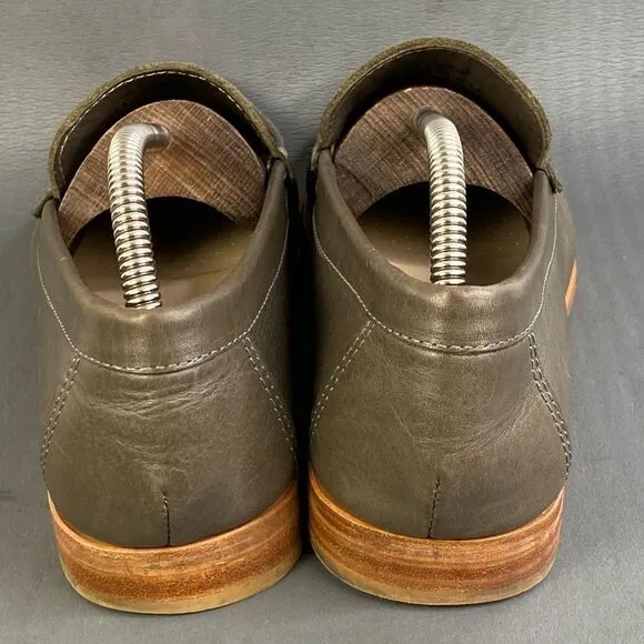 DRIVER CLUB USA Perforated soft leather slip on loafers size 8 wide