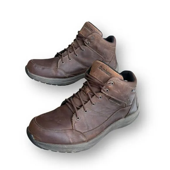 Dunham Men's Sutton Simon Lace up Brown Leather Chukka Boots Shoes size 14