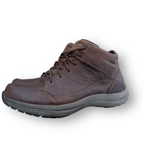 Dunham Men's Sutton Simon Lace up Brown Leather Chukka Boots Shoes size 14