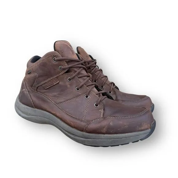 Dunham Men's Sutton Simon Lace up Brown Leather Chukka Boots Shoes size 14