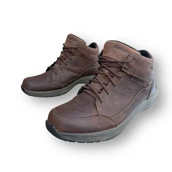 Dunham Men's Sutton Simon Lace up Brown Leather Chukka Boots Shoes size 14
