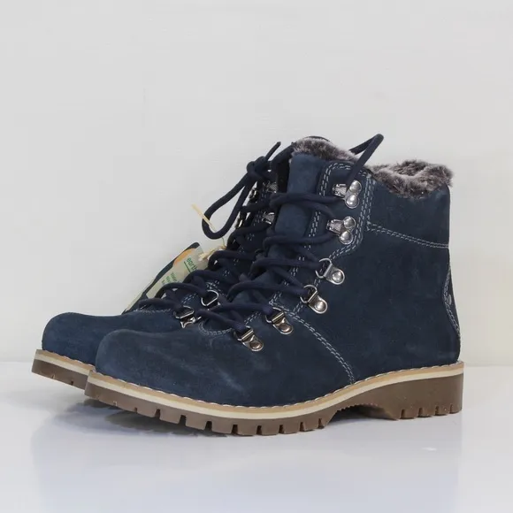 Earth Women's Suede Navy Ranger Acadia Boot NWT