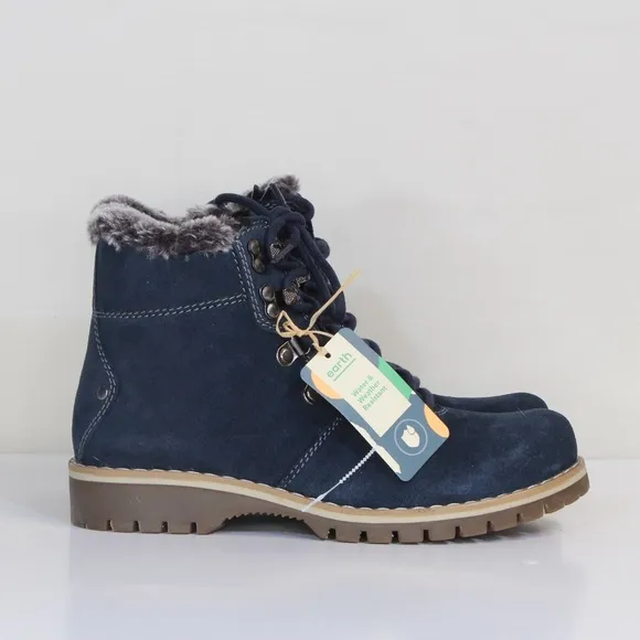 Earth Women's Suede Navy Ranger Acadia Boot NWT