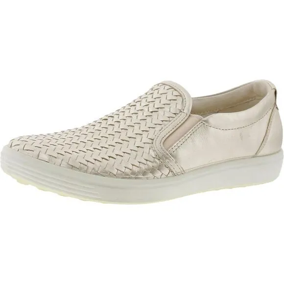 ECCO Mens 24111EO753 Ivory Criss-Cross Casual And Fashion Sneakers New