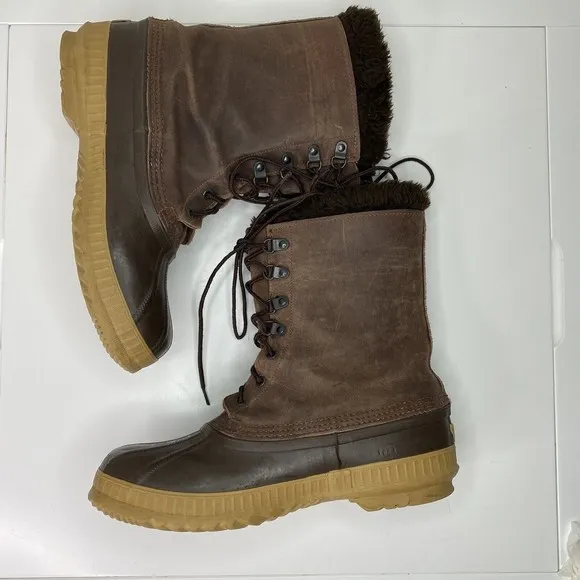 Eddie Bauer X Sorel Men’s Sz 9 All Weather Winter Boots MADE IN CANADA