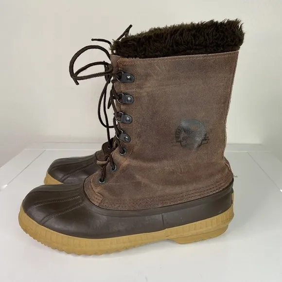 Eddie Bauer X Sorel Men’s Sz 9 All Weather Winter Boots MADE IN CANADA
