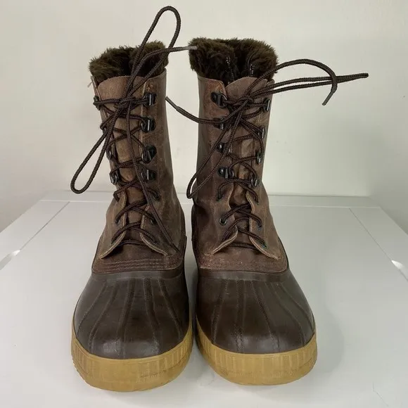 Eddie Bauer X Sorel Men’s Sz 9 All Weather Winter Boots MADE IN CANADA