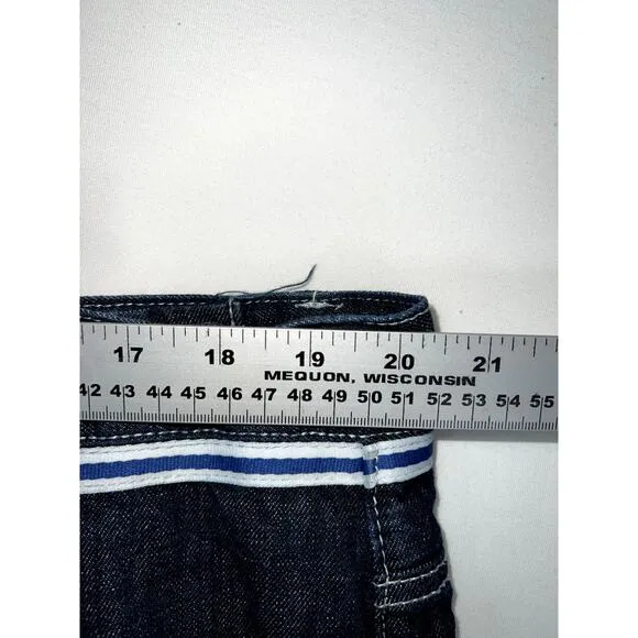 Eight 732 Jeans Mens 44x34 Embroidered Wide Leg 8732 Y2k Baggy Hip Hop