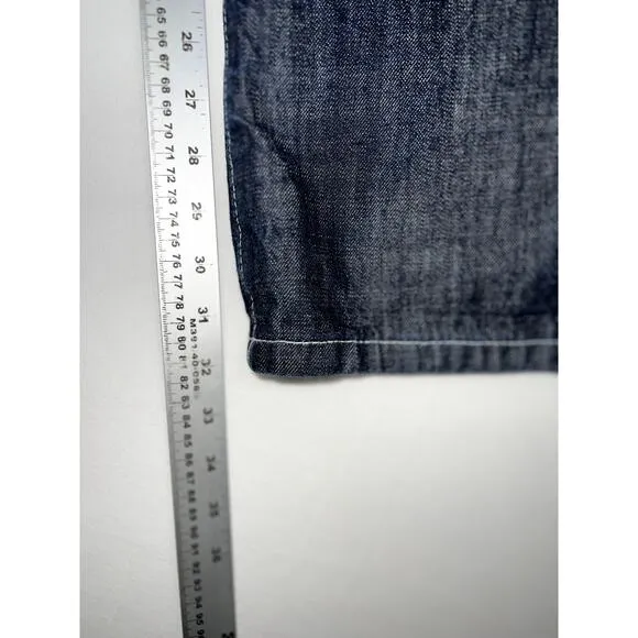 Eight 732 Jeans Mens 44x34 Embroidered Wide Leg 8732 Y2k Baggy Hip Hop
