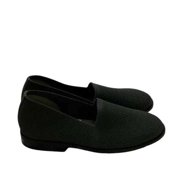 Eileen Fisher Demi Knit Graphite Stretch Knit Loafers