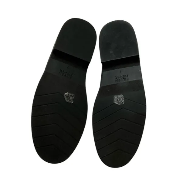 Eileen Fisher Demi Knit Graphite Stretch Knit Loafers