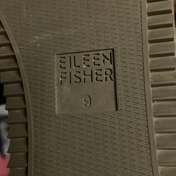 EILEEN FISHER PLATFORM LOAFERS Nubuck Leather Slate SIZE 9
