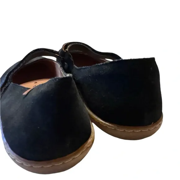 El Naturalista black suede Mary Jane flats new 42