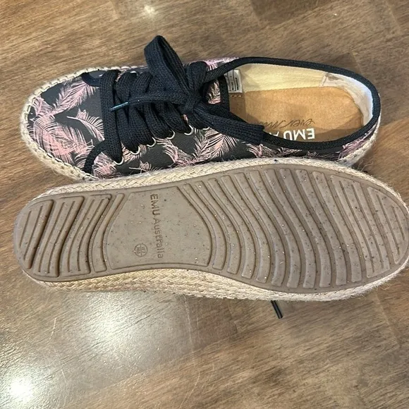 Emu Agonis Espadrille sneaker, NWB, Rose Pink Palm