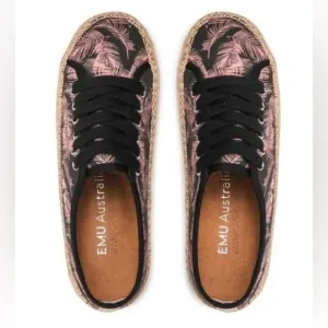 Emu Agonis Espadrille sneaker, NWB, Rose Pink Palm
