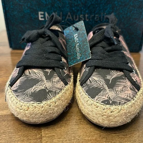 Emu Agonis Espadrille sneaker, NWB, Rose Pink Palm