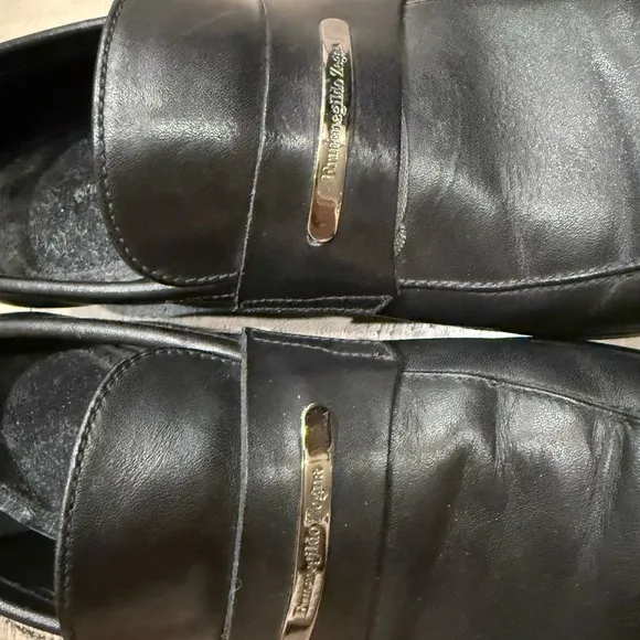 ERMENEGILDO ZEGNA Men's Black Leather Loafers