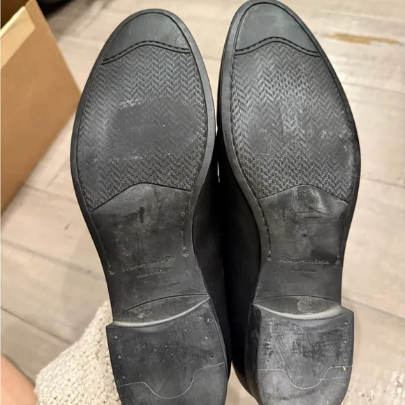ERMENEGILDO ZEGNA Men's Black Leather Loafers