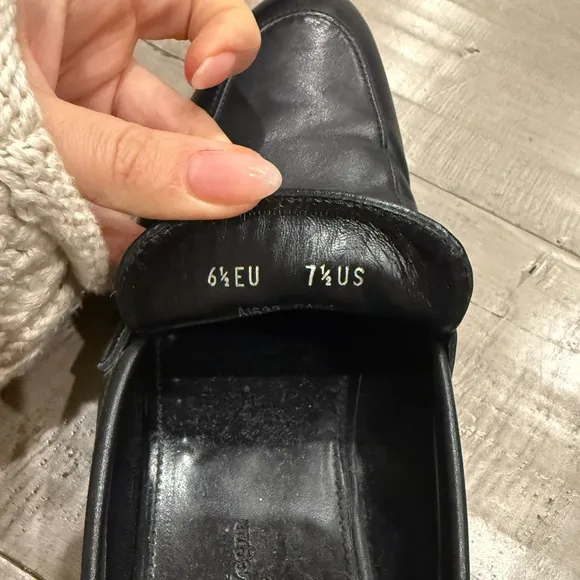 ERMENEGILDO ZEGNA Men's Black Leather Loafers