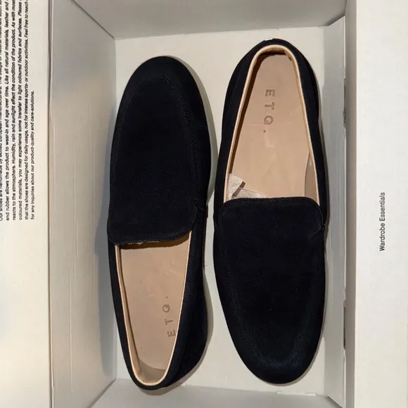 ETQ Amsterdam - LS 03 Suede Blueberry Loafer - US 8/EU 41 **BRAND NEW**