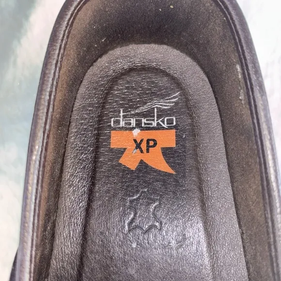 EUC Dansko Brown Leather Comfort Slip-On Clogs EU 40
