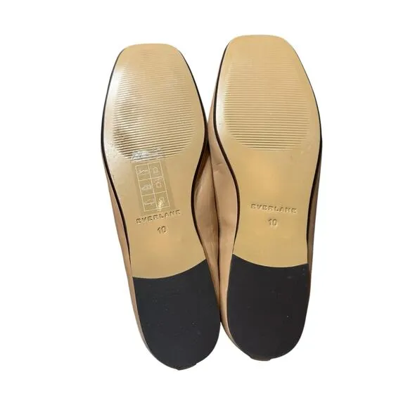 Everlane Shoes Women 10 The Day Mary Jane Ballet Flats in Blush Tan Minimalist
