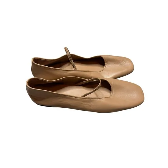 Everlane Shoes Women 10 The Day Mary Jane Ballet Flats in Blush Tan Minimalist