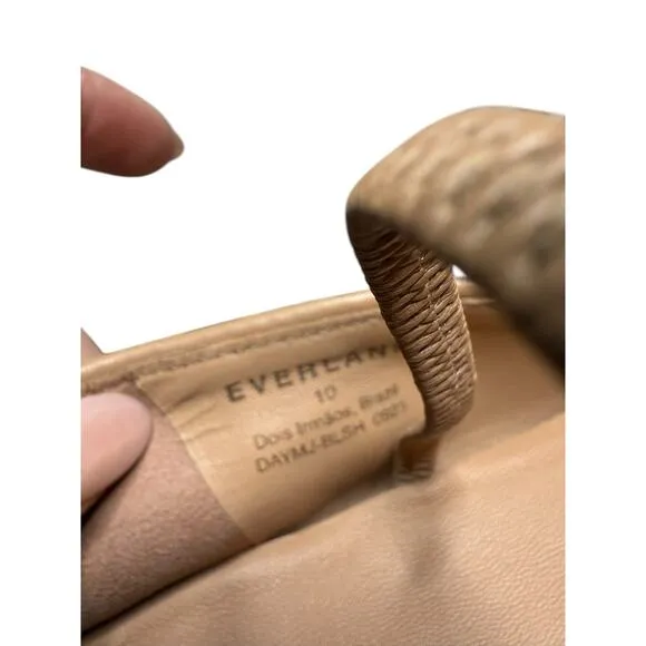Everlane Shoes Women 10 The Day Mary Jane Ballet Flats in Blush Tan Minimalist