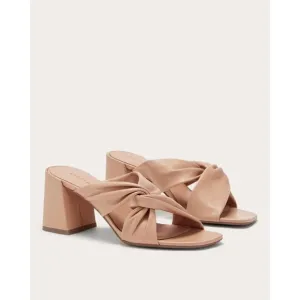 Everlane The Day Twist Heels in Blush Tan New Womens High Sandals