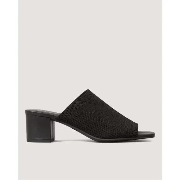 Everlane The Glove Mules in ReKnit Black 9.5 New Womens Slides Sandals Heels