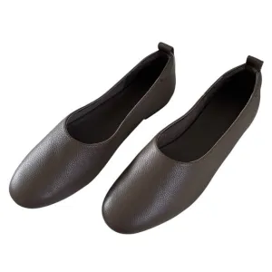 EVERLANE Women's The Day Glove Leather Ballet Flats in Brown-Size 8