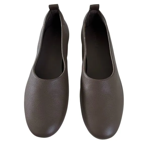 EVERLANE Women's The Day Glove Leather Ballet Flats in Brown-Size 8