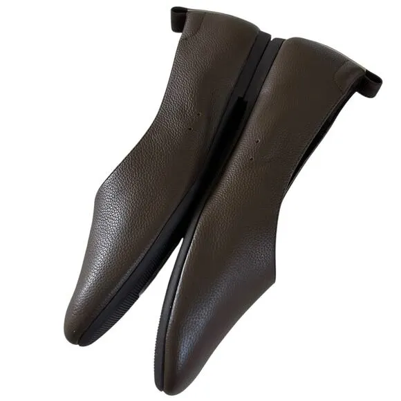 EVERLANE Women's The Day Glove Leather Ballet Flats in Brown-Size 8